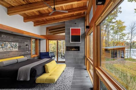 Step Into A Stunning Rustic Modern Cabin On Red Cedar Lake Wisconsin