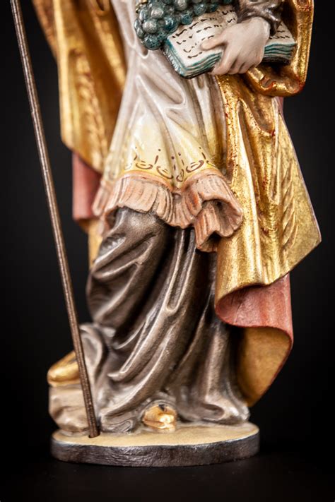 St Urban Of Langres Sculpture Saint Carved Wood Statue Etsy