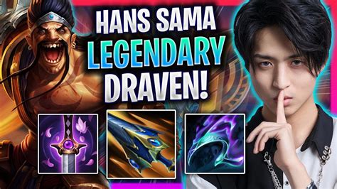 HANS SAMA PLAYS HIS LEGENDARY DRAVEN G2 Hans Sama Plays Draven ADC