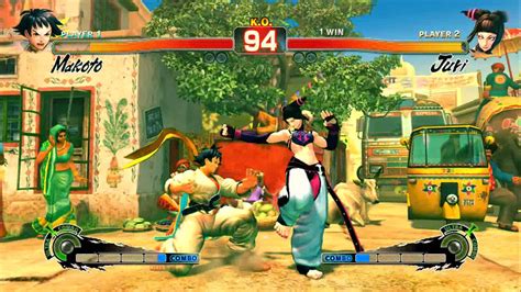 Street Fighter Iv Verses Makoto Vs Juri Xbox Youtube