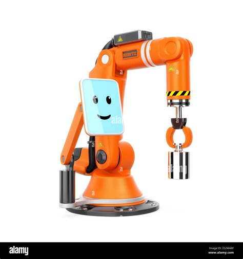 Robot Arm With Monitor Stock Photo Alamy
