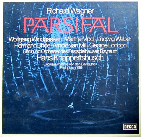 Wagner PARSIFAL Originalaufnahme Von Den Bayreuther Festspielen 1951