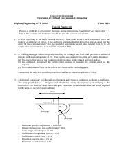 Tutorial 1 Desc CARLETON UNIVERSITY Department Of Civil And