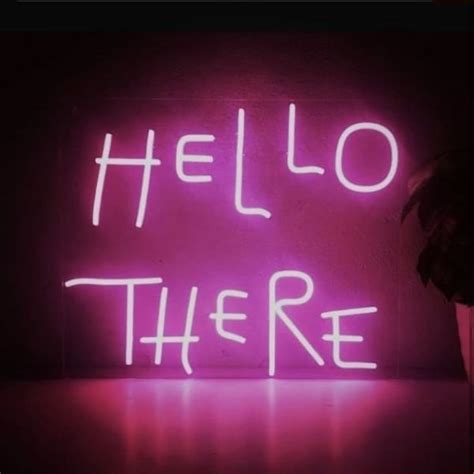 Hello There Hell Here Neon Light Two In One Light Sign