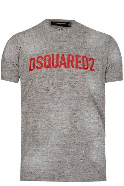 Dsquared Logo T Shirt Grey