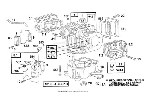 Briggs And Stratton 404707 1205 01 Parts Diagram For Cylinder Cylinder