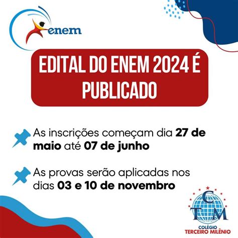 Inep divulga cronograma do Exame Nacional do Ensino Médio Enem 2024