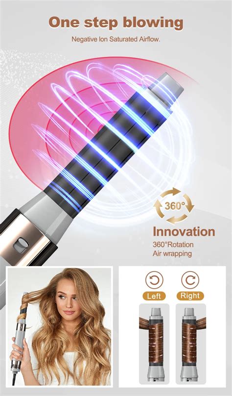 110000 RPM BLDC Brushless Ionic Hair Styling Tools 5 In 1 Blow Dryer Brush And Styler Set Hot