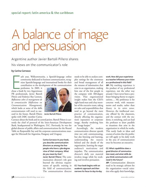 A balance of image and persuasion | PDF | Business | Business and Finance