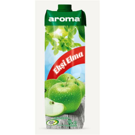 Aroma Ekşi Elmalı İçecek 1 Lt Cepte Şok