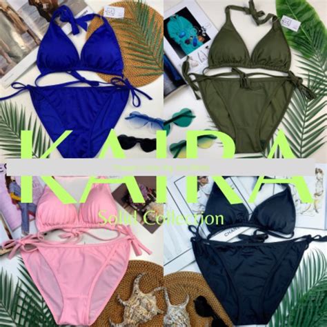 Jual KAIRA SOLID Bikini Jumbo Bikini Set Bikini Pantai Baju