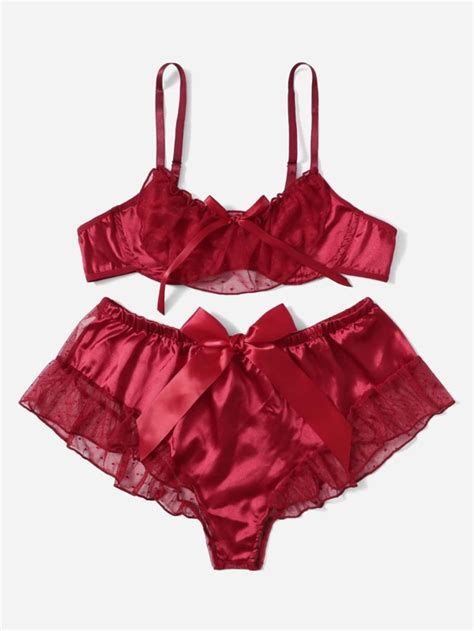 Is That The New Sweetness Romwe X Gabiciamp Contrast Mesh Lingerie Set Romwe Usa