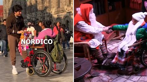 Influencer Lleva A Vendedora De Bellas Artes En Silla De Ruedas Al