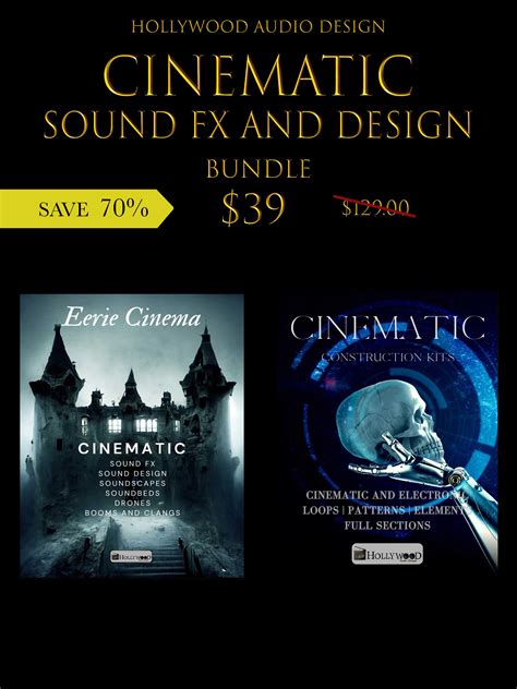 Cinematic Sound Fx and Sound Design - bundle by Hollywood Audio Design - Cinematic Sound Design