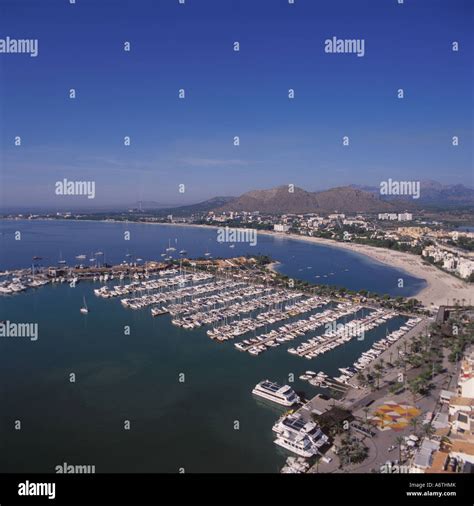 Aerial Image Of Puerto Alcudia And Alcudiamar Marina Looking Towards