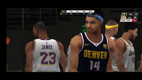 Nba2ksport Mycareer First Round Playoffs Game 1 LAKERS Vs NUGGETS YouTube