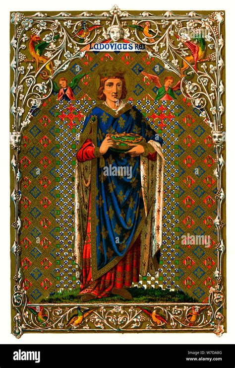 St Louis (Louis IX, King of France), 1886. Artist: Unknown Stock Photo ...