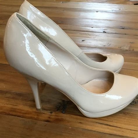 Call It Spring Shoes Call It Spring Patent Nude Heels Poshmark