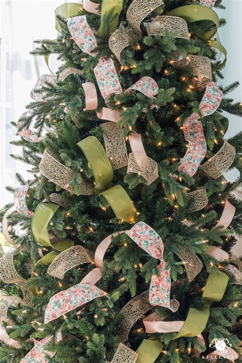 christmas tree wrap  ribbon holiday wrapping inspiration
