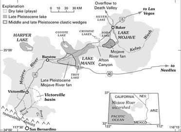 The Mojave River and Associated Lakes - Mojave Desert Geology