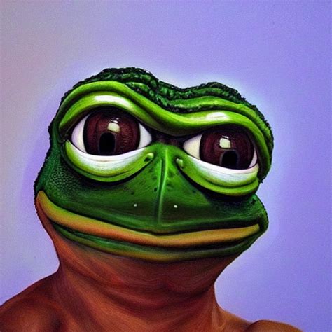 Prompthunt Sad Pepe The Frog Meme In Real Life Portrait Photo