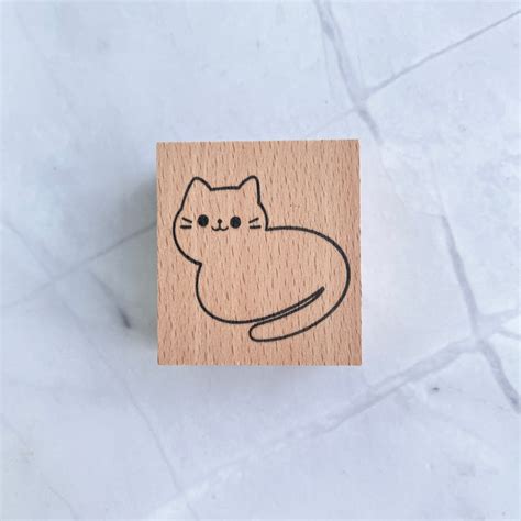 Loaf Cat Rubber Stamp — Stickerrific