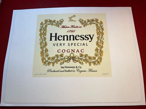 Custom Create Your Own Hennessy Edible Cake Topper Edible Cake