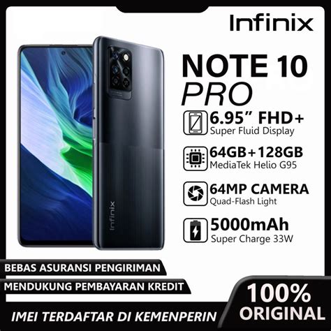 INFINIX NOTE 10 PRO NFC 6 64GB GARANSI RESMI Lazada Indonesia