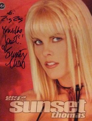 SUNSET THOMAS SIGNED ADULT FILM STAR PORN X SLICK HOT SEXY AVN LAS VEGAS EBay