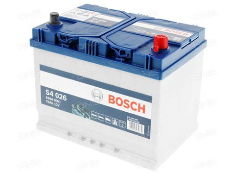 Замена аккумулятора на Bosch S4 026 Silver 70Ah 12V (0092S40260 ...