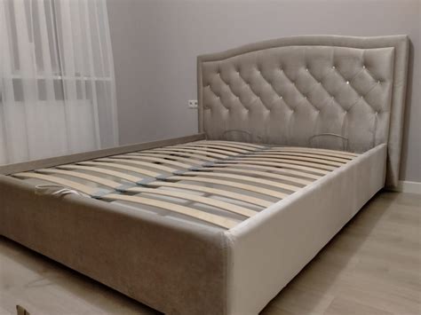 Кровать Perrino Табаско (Triniti dark brown, 140х200, ножки 5 см хром ...