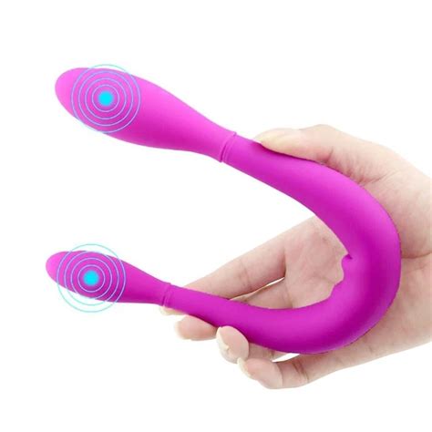 BENDABLE DOUBLE ENDED DUAL ENTRY G SPOT VAGINAL ANAL VIBRATOR SEX DILDO DONG EUR 35 99 PicClick FR