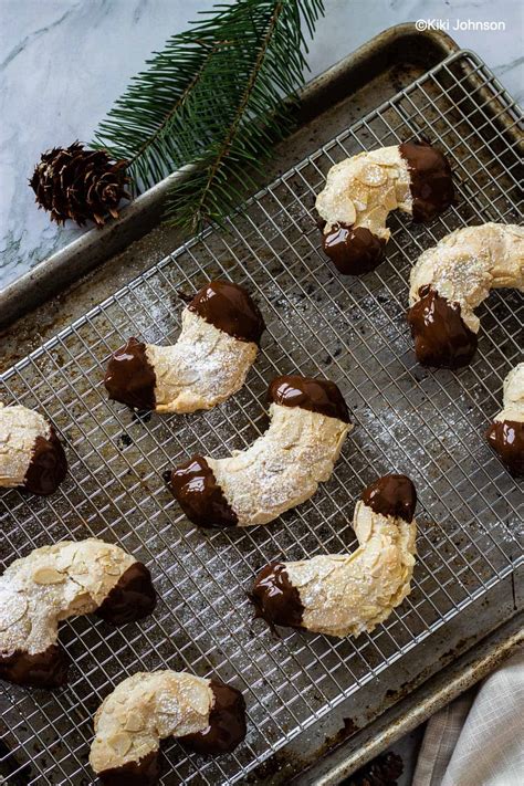 German Almond Horn Cookies - Cinnamon&Coriander