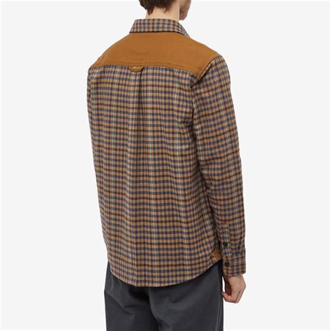 Carhartt Wip Asher Check Overshirt Jasperandhamilton Brown End Us