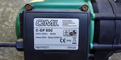 Vodna črpalka CMI C-GP 800