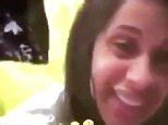 Cardi B And Fianc Offset Pretend To Have Sex On Instagram Live Daily Mail Online
