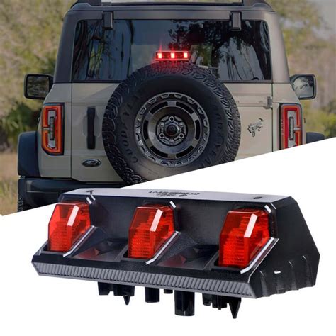 Third Brake Light Auto Lighting Systems High Mount Stop Tail Light With Smoke Lens For Jeep