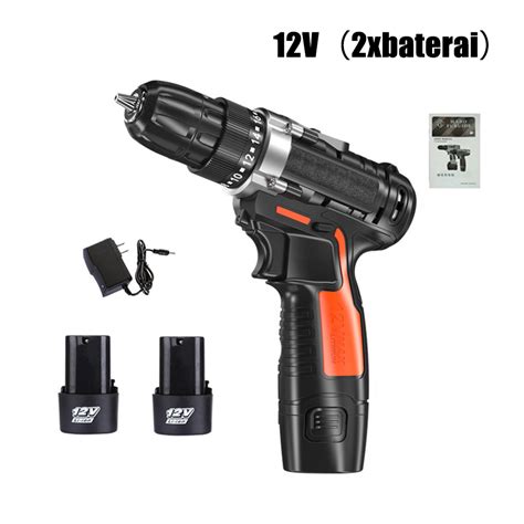 mesin bor baterai mm  mesin bor listrik dual speed cordless drill