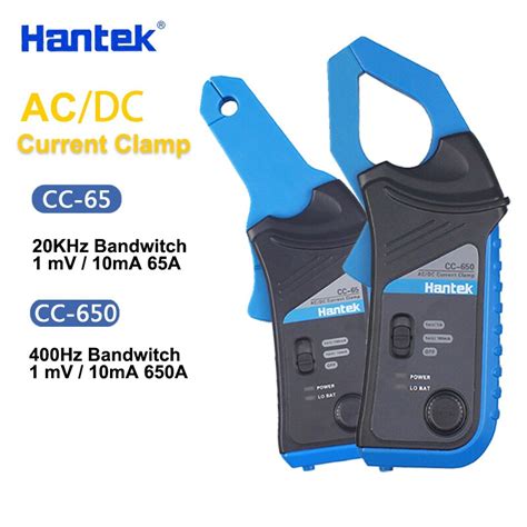 Hantek Abrazadera De Corriente AC DC Para Osciloscopio CC 65 20KHz