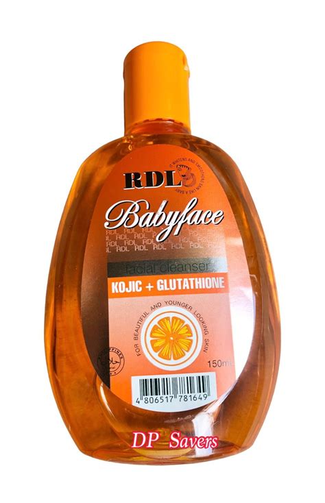 RDL BabyFace Facial Cleanser Kojic And Glutathione Lazada PH