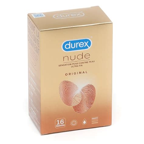 Durex Nude Ultra Fin Pr Servatifs En Latex Lubrifi S