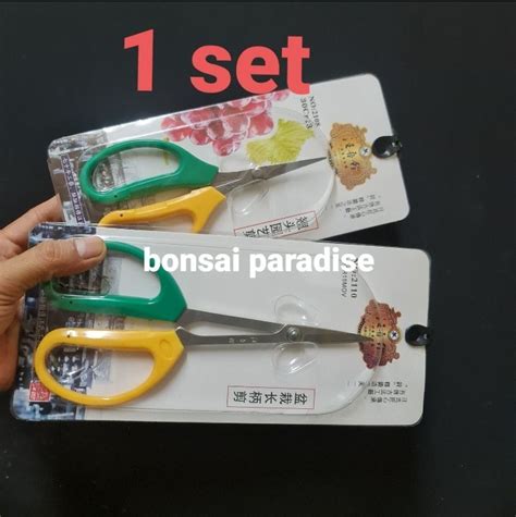 gunting pokok bunga 1 set (2 unit) gunting bonsai 盆景剪刀 garden shear 切花 tree scissor | Lazada