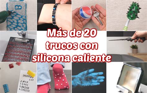 Más de 20 trucos con silicona caliente Manualidades