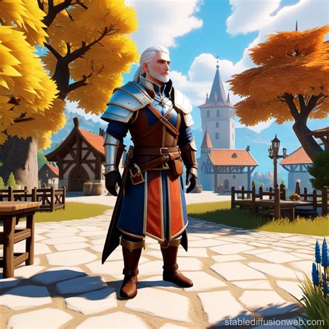 Novigrads Empty Hierarch Square In Witcher 3 Stable Diffusion 在线