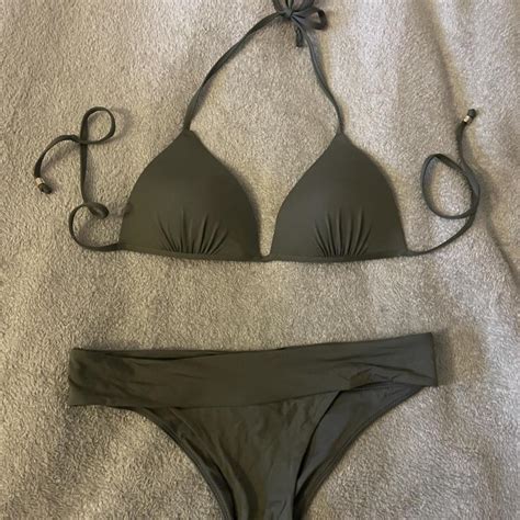 Khaki Bikini Will Fit A Size 8 12 The Brand Is Depop