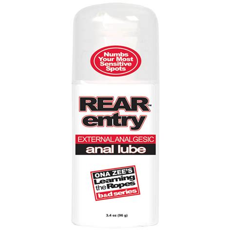 Rear Entry Anal Analgesic Lube Lingerie Inc