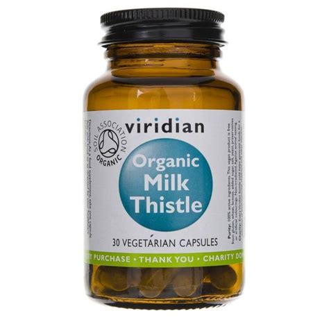 Viridian Organic Milk Thistle 400 mg 30 kapsułek Arena pl