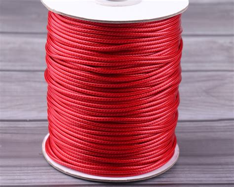 2mm rojo Corea encerado poliéster cordón alambre de hilo diy Etsy España