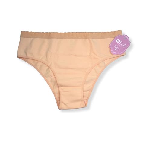 Kit c Calcinha Cintura Alta em Cotton Elástico Estilizado Lut Galé Lingerie Calcinhas