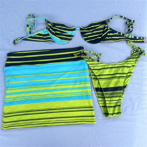 Deadstock Bamba Piece Bikini Set With Matching Depop